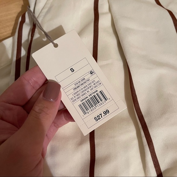 A New Day Cream High Waist Cropped Wide Leg Pants - Picture 5 of 6